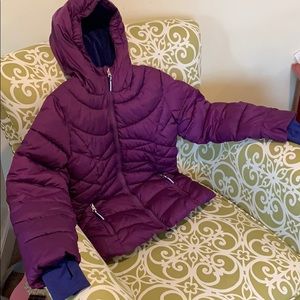 Purple girls winter coat